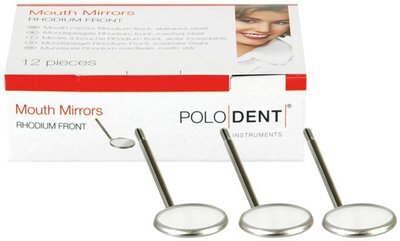 POLODENT zrcátka Rhodium č. 5 (24 mm)