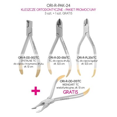 ORI zestaw kleszczy ortodontycznych PAK-24 3+1gratis