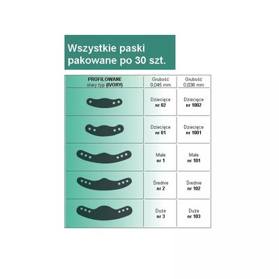 Paski do formówki proste Konopka 30szt