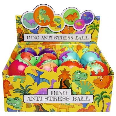 MirusMix Antistresový Balónek Dino 6cm 24 ks