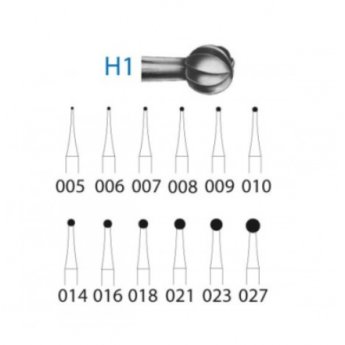 KOMET H1/204/023, tvrdokovový vrtáček kulička, 5ks