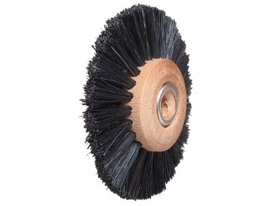 Leštící kartáč dřevěné jádro, Standard 3 řádky, 26mm průměr 55mm špičatý