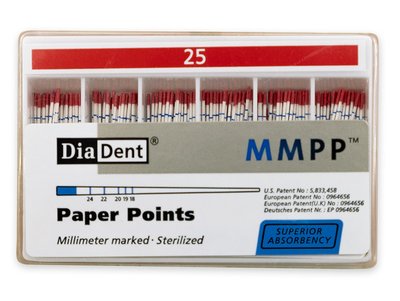 DiaDent .02 - Papírové čepy, vel. 025