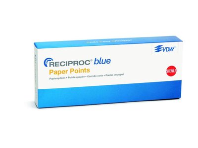 VDW - Sterilní papírové čepy pro Reciproc BLUE, SADA 025-050