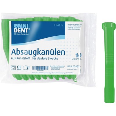 OMNIDENT Odsávací Kanyly Zelené 10ks