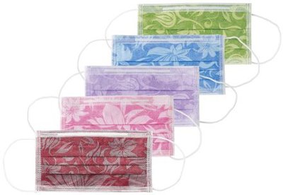 xxxMasky Monoart Floral bordové