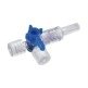 Ventil DISCOFIX 2-cestný otočný, modrý