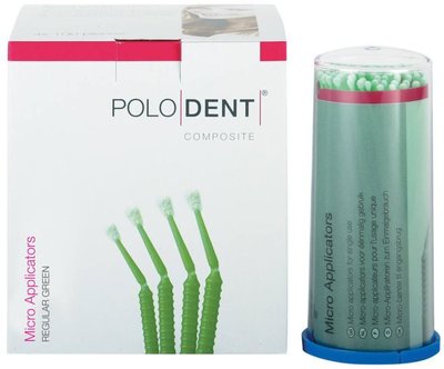 POLODENT mikroaplikátory regular zelené 400ks