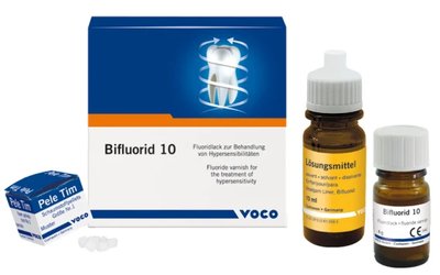 Bifluorid 10 SET (4g Bifluorid 10+ 10ml Solvent rozpuszczalnik) lakier fluorowy