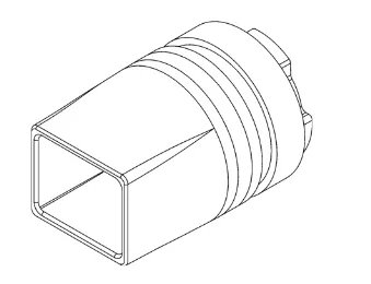Kolimátor krátký hranatý vel. 2