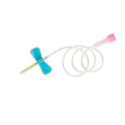 Intravenózní Kanyla SURFLO s portem a křídly 20G 1,0x 32 mm růžová - 50 ks