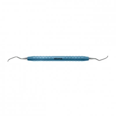 STOMA color-stick curette, Columbia Univ., CU2R/2L, light blue, O 10mm