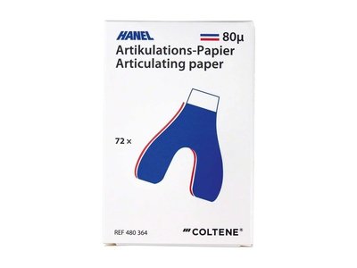 Oboustranný artikulační papír tvar U, 72 listů modrá / červená