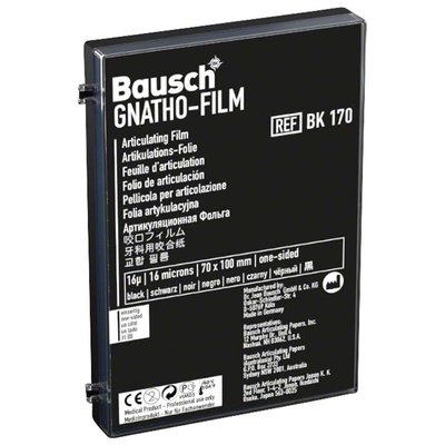Gnatho-Film artikulační fólie 16µ 70x100mm černá