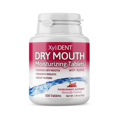 XyliDENT zvlhčující pastilky 100 ks - pomegranate raspberry