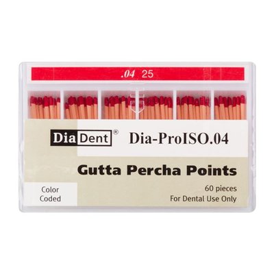Gutap.čepy DiaDent 025 kalibrované, kón. 4%