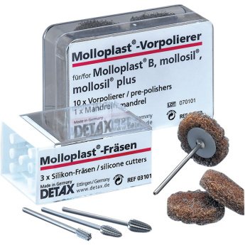 Molloplast - frézky, pro akryláty a silikony, 3 ks