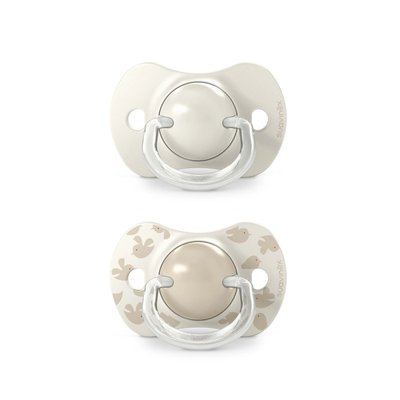 Suavinex SX PRO 6-18 m Birdies dudlík 2 ks - krémový