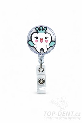 Navíjecí klip pro visačku, 1 ks (vzory dental) - Vyberte motiv: Zub princezna