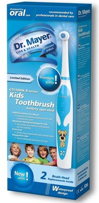 Dr. Mayer GTS1000K-B bateriový dětský zubní kartáček - BLUE