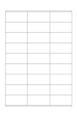 Naklejki do opisów uniwersalne A4 x 1 szt. - 12 naklejek