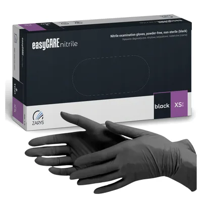 Rukavice EASYCARE Nitril BLACK - S