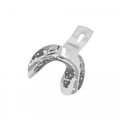 Orimed Otiskovací lžice pro bezzubé, perforovaná, dolní, fig. 2 - vel. M