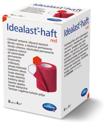 Idealast-haft color obinadlo červené 8 cm × 4 m