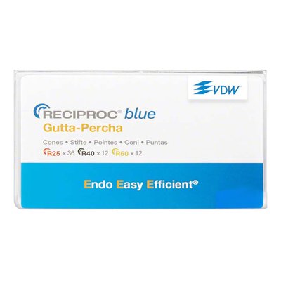 VDW - Gutaperčové čepy Reciproc Blue, vel. 025