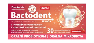 Bactodent orální probiotikum 30 ks - jahoda