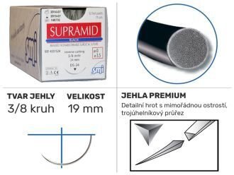 Supramid UP4/0 DS19, 12ks