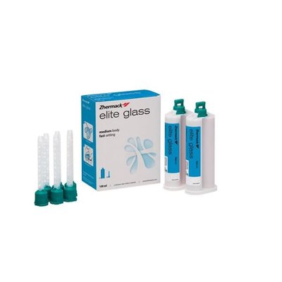 Elite Glass 2x50ml, 6xmíchací kanyly tyrkysové