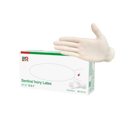 Rukavice Sentina Ivory Latex bez pudru vel. S 100 ks