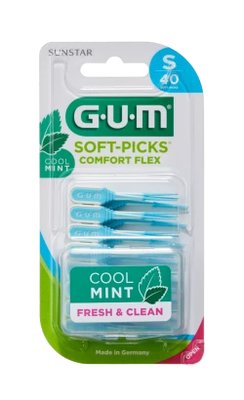 GUM Soft-Picks Regular Comfort Flex Mint, ISO 0, 40 ks