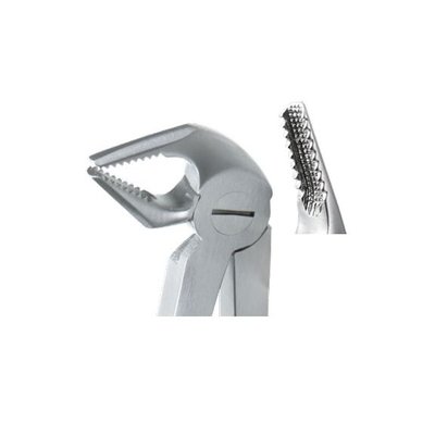 Extrakční kleště, dolní čelist, fronty, premoláry