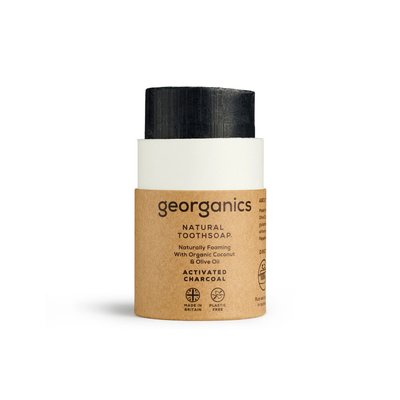 Georganics Activated Charcoal mýdlo na zuby 60 ml