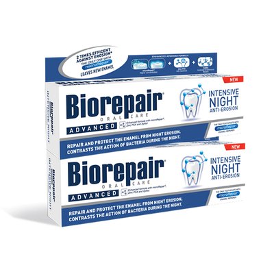 BioRepair Advanced Intensive Night zubní pasta 2x75 ml