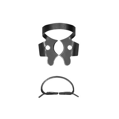 Rubber Dam spona 3 UK molar, Black Line