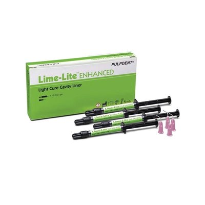LIME-LITE ENHANCED Light Cure Cavity Liner - podkład z hydroksyapatytem 4x1,2ml