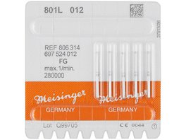 Diamanten 801L - Packung 5 Stück blau mittel, FG, Figur 697 Rund lang, ISO 014