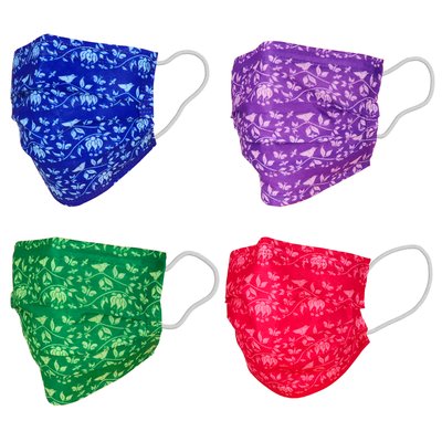 Maseczki z gumką ze wzorem 50 szt. Akzenta - fioletowy