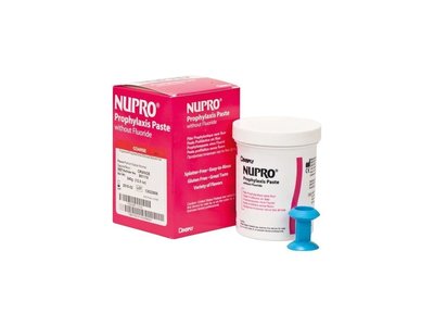 NUPRO - čistící a leštící pasta, kelímek bez FL, pomeranč, hrubá, 340g