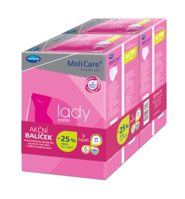 MoliCare Lady Pants 5 kapek M DUOPACK