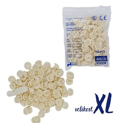 Latexové náprstníky nesterilní vel. 5 (XL) 100ks
