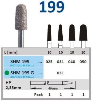 HORICO diamant sintrovaný vrták - kónus zaoblený