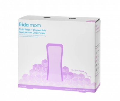 Frida Mom Ice Maxi chladicí absorpční vložky 8 ks + jednorázové poporodní kalhotky 2 ks