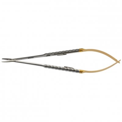 Stoma Needle holder, Barraquer, TC, 1,2mm, straight, 18cm