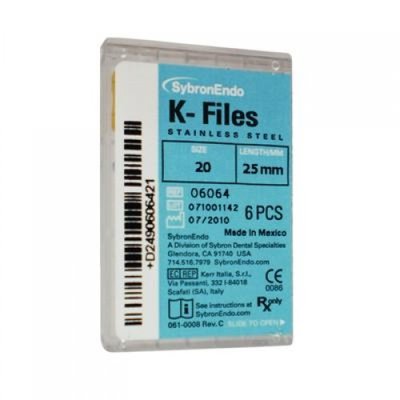 K-FILE 6 ks SybronEndo vel. 20,25 mm